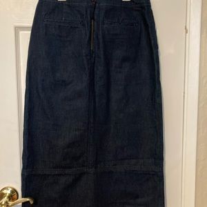 Boden denim skirt 6L long new